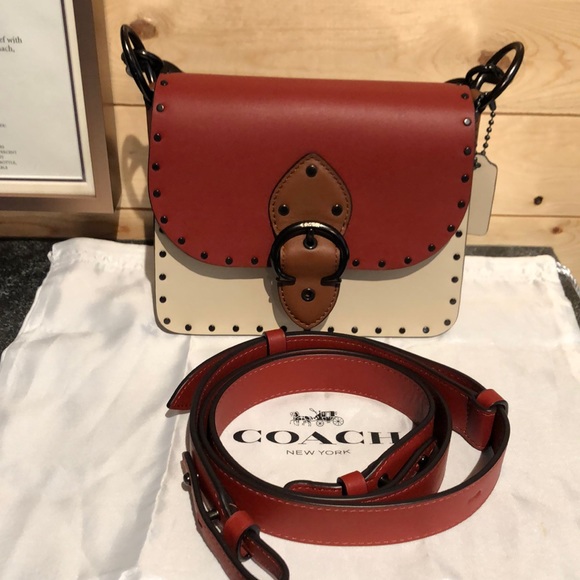 Coach Handbags - Colorblock Rivet Coach Beat Bag 18!!